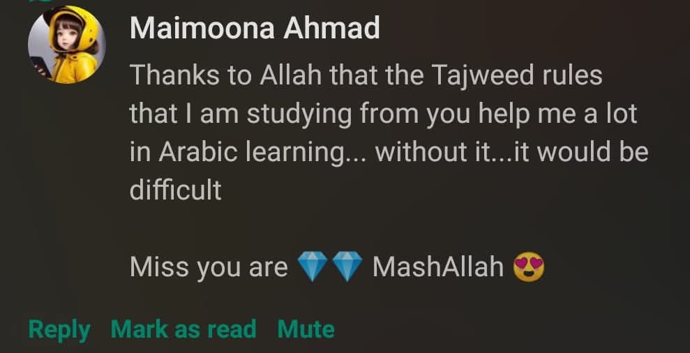 Student progress testimonial at Daan Academy